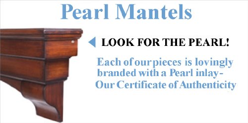 Pearl Mantels 412-60-70 Shenandoah Pine 60-Inch Fireplace Mantel Shelf, Rustic Cherry