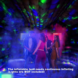 23x16.5x12 FT Inflatable Nightclub,Large Black Inflatable Club Party Tent for Adults with Blower,Inflatable Night Club for Event Party Exhibition Wedding Business Yiersanwin