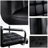 Yaheetech Desk Chair - Office Chair with Arms/Wheels for Students Swivel Faux Leather Home Computer Black Yaheetech