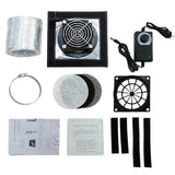 Smart Control 3-Layer Ventilation Filter Kit with High Efficiency 5000RPM Exhaust Fan and 1.5M Exhaust Pipe for 3D Printer Enclosure Tent Cover DIY, Laser Engraver Enclosure DORUNDEA