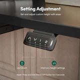 FEZIBO Standing Desk with Keyboard Tray, 63 × 24 Inches Electric Height Adjustable Desk, Sit Stand Up Desk, Computer Office Desk, Black FEZIBO