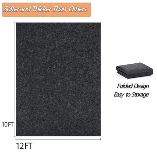 10 x 12 FT Outdoor Storage Shed Mat, Waterproof Storage Shed Flooring Mat, Anti-Slip Patio Furniture Floor Scratch Prevention Mat, Dustproof Outdoor Carport Mat Ahpuhtan