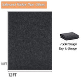 10 x 12 FT Outdoor Storage Shed Mat, Waterproof Storage Shed Flooring Mat, Anti-Slip Patio Furniture Floor Scratch Prevention Mat, Dustproof Outdoor Carport Mat Ahpuhtan
