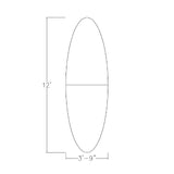 Harmony Series 10 Person Conference Table with Brushed Silver Metal T-Bases | 12 Ft Modular Oval Meeting Table | Scratch-Resistant Thermally-Fused Laminate | Made in USA | White SKUTCHI DESIGNS INC.