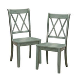 Homelegance Dining Chair (Set of 2), Teal Homelegance