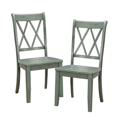 Homelegance Dining Chair (Set of 2), Teal Homelegance