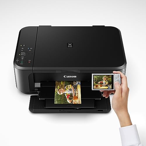 Canon Pixma MG3620 Wireless All-in-One Color Inkjet Printer with Mobile and Tablet Printing, Black