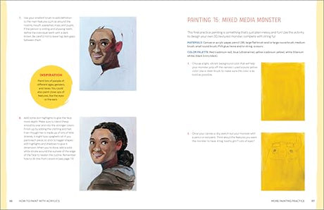 How to Paint with Acrylics: An Art Book for Kids Ages 8 to 12 WoodArtSupply