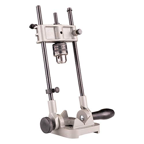 General Tools 36/37 Precision Drill Guide For 3/8-Inch or 1/2-Inch Power Drills, Portable & Lightweight, Folds Flat for Storage, Silver General Tools