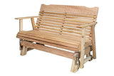 Kilmer Creek 4' Natural Cedar Outdoor Porch Glider, Amish Crafted Kilmer Creek