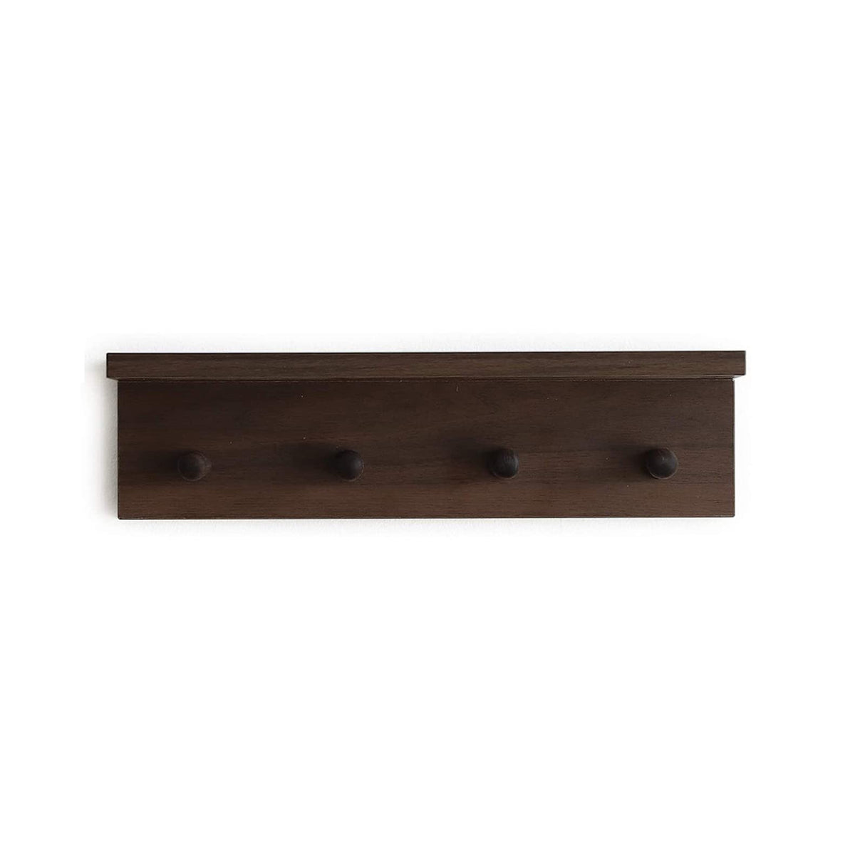 XAOMLP Entrance Coat Rack ，Coat Hooks, Wall-Mounted Wooden Hook Rack, Wall-Mounted Shelves are Very Suitable 1pcs(Walnut Color) XAOMLP