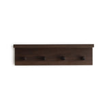 XAOMLP Entrance Coat Rack ，Coat Hooks, Wall-Mounted Wooden Hook Rack, Wall-Mounted Shelves are Very Suitable 1pcs(Walnut Color) XAOMLP