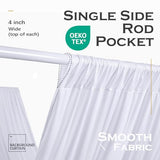 50ftx40ft White Ceiling Curtain for Wedding Parties – 10 Panels Wrinkle-Free 40 FT Long Tent Draping Curtains for Wedding, Birthday & Theme Parties, 40ft Height with Rod Pocket Party Village