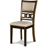 Pemberly Row Solid Wood 5-Piece Round Dining Set in Cherry Brown Pemberly Row