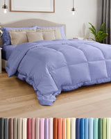 Twin Size, Lavender Alternative Down Comforter - Warm, Lightweight & Breathable Hotel Quality Bedding Set for Men, Women, Kids & Teens - All Season Oversized Cooling Microfiber Duvet Insert Comforter CGK Unlimited