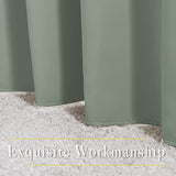 NICETOWN Sage Green Blackout Curtains & Drapes for Bedroom - Room Darkening Energy Saving Thermal Insulated Grommet Voice Reducing Room Dividers Window Treatments for Patio (2 Panels, W66 x L72) NICETOWN