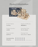 ROKR 3D Wooden Puzzle-Mechanical Model-Wooden Craft Kit-DIY Assembly Toy-Mechanical Gears Set-Brain Teaser Games-Best Gifts for Adults & Teens Age 14+(LG504-Fortress) ROKR