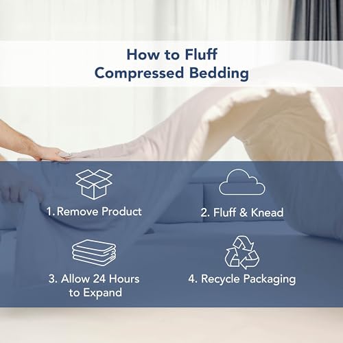 Serta Memory Flex Full/Queen Size Comforter, All Season Duvet Insert, Breathable and Stain Resistant Down Alternative Comforter, Machine Washable, 90 in x 90 in, White Serta