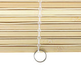 ORIENTAL Furniture Bamboo Cordless Window Shade - Natural 36" W Red Lantern