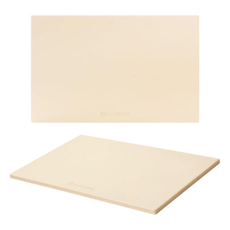 ROCKSHEAT Pizza Stone, Rectangular Extra Large 22" x 14" x 0.6" Pizza Stones for Oven Grill BBQ, Industrial Commercial Heavy Duty Cordierite Baking Stone for Pizza Bread, Outdoor Pizza Accessories ROCKSHEAT