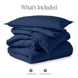 Bare Home Comforter Set - Ultra-Soft - Goose Down Alternative - Premium 1800 Series - All Season Warmth (Twin/Twin XL, Dark Blue) Bare Home