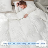 MH MYLUNE HOME Down Alternative Comforter Queen Size, Winter Warm Duvet Insert Fluffy Bed Comforter Insert White Baffle Box Stitched with Corner Tabs, Queen MH MYLUNE HOME