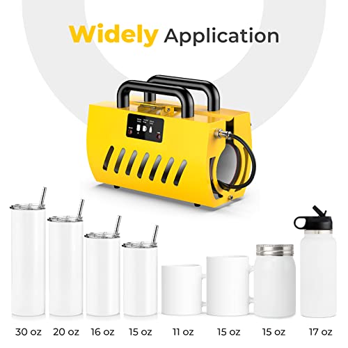 Tumbler Heat Press 20 and 30 OZ, Findcolor Tumbler Press fits 16oz 20oz 30oz Skinny Sublimation Tumblers, Mug Press for 11 OZ 15 OZ Mugs Heat Transfer Print with Free Gloves EnjoyColor
