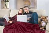 Utopia Bedding Fleece Blanket King Size Burgundy 300GSM Luxury Anti-Static Fuzzy Soft Microfiber Bed Blanket (90x102 Inch) Utopia Bedding