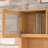 Bush Home Somerset 72W 3 Position Sit to Stand L Shaped Desk with Hutch in Maple Cross | Adjustable Height Table for Office Bush Home