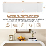 Modern Minimalist Console Table,Elegant and Versatile Design,Perfect for Living Room, Hallway, and Bedroom,Sturdy and Stable Frame,White JIJIWANG