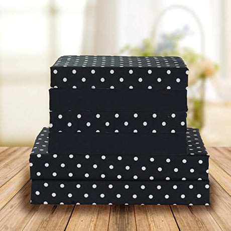 Elegant Comfort Luxury Soft Bed Sheets Polkadot Pattern - 1500 Premium Hotel Quality Microfiber Softness Wrinkle and Fade Resistant (6-Piece) Bedding Set, King, Black Elegant Comfort