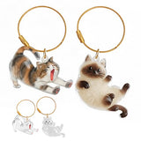 OGNWFUNK 2Pcs Cat Hair Keepsake Bottles, Pet Hair Keychain for Collecting Hair, Furever Gift for Pet Lovers, Cat Keychain Memory Keepsake