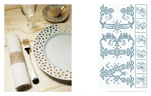 Vintage French Needlework: 300 Authentic Cross-Stitch Patterns―Flowers, Borders, and Alphabets from Antique Textiles WoodArtSupply