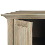 SIMPLIHOME Amherst SOLID WOOD 72 Inch Wide Transitional TV Media Stand in Distressed Grey for TVs up to 80 Inch, For the Living Room and SIMPLIHOME