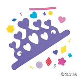 DIY Foam Princess Crown Kits - Makes 12 Tiara Crowns - Party Crafts and Activity Kits for Kids Fun Express