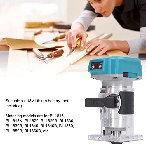 Mavaol Brushless Lithium Trimming Carving Machine Brushless Woodworking Router 18V Battery Hole Trimmer for BL1815 Mavaol