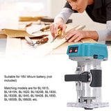 Mavaol Brushless Lithium Trimming Carving Machine Brushless Woodworking Router 18V Battery Hole Trimmer for BL1815 Mavaol