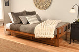 Kodiak Furniture Monterey Futon Set with Storage Drawers, with Barbados Base and Linen Charcoal Mattress Kodiak Furniture