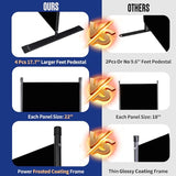 Room Divider and Folding Privacy Screens 6 Panel, 11 Ft Wide Room Partitions Dividers, Portable Room Divider Screen for Room Separtition, Folding Wall Dividers for Rooms, Office, Bedroom, Studio Black HOMSCREENER