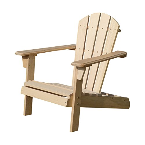 Merry Garden Kids Foldable Wooden Adirondack Chair, Children's Outdoor Patio Furniture, Garden, Lawn, Deck Chair, Unfinished Merry Garden
