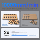 LONGER RAY5 10W Laser Engraver with Air Assist & LightBurn Camera, Auto Positioning & Capture, High-Precision Laser Cutter for Wood, Metal, Acrylic, Tumblers & Cylindrical Objects Longer