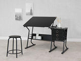 SD STUDIO DESIGNS Eclipse Craft Center in Black / Black 13365 SD STUDIO DESIGNS