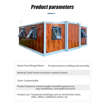 Tiny Homes Modern Designed Single Travel Cabin Family Villa Prefab House Container Home Movable Roots Convenient Loading Shipping Building 40ft 30ft 20ft 15ft 10ft