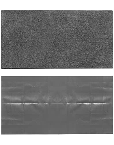 QWORK Oil Absorbing Pad Garage Floor Mats, Over Large 8.5' x 6' Reusable/Washable Oil Spill Mat Parking Mats, Protect Floor from Drips, Stainls, Spills & Splashes, Black, 1 Pack QWORK