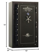 STEELWATER GUN SAFES New Improved Heavy Duty E.M.P Proof, 45 Long Gun, 2 Hour Fire Protection, Auto LED LIghts, Dehumidifier, Door Organizer, Interior Outlet, for Rifles and more. AMHD724228-EMP Steelwater Gun Safes