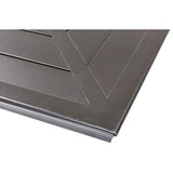 Hanover Montclair 7-Piece Outdoor Dining Set with 6 Swivel Rockers, Chili Red Cushions and Stamped Steel Rectangular Dining Table, Patio Dining Set for 6, Premium All-Weather Patio Furniture for Deck Hanover