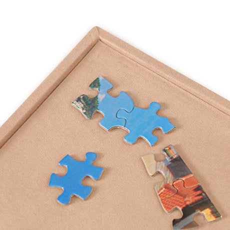 LAVIEVERT Wooden Jigsaw Puzzle Board Portable Puzzle Plateau Puzzle Storage Puzzle Saver with Non-Slip Surface for Up to 1000 Pieces LAVIEVERT
