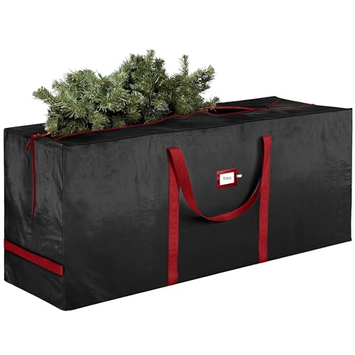 URBUNDY Heavy Duty Christmas Tree Storage Bag 7.5 Ft - Christmas Tree Bag Black - Tree Bags For Storage - Xmas Tree Storage Bag Holds 7.5 Ft Christmas Tree Bag For All Year Round Christmas Storage URBUNDY