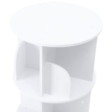 HAPPCUCOE 360° Rotating 4-Tier Bookcase - Stylish Floor Standing Organizer for Any Space HAPPCUCOE