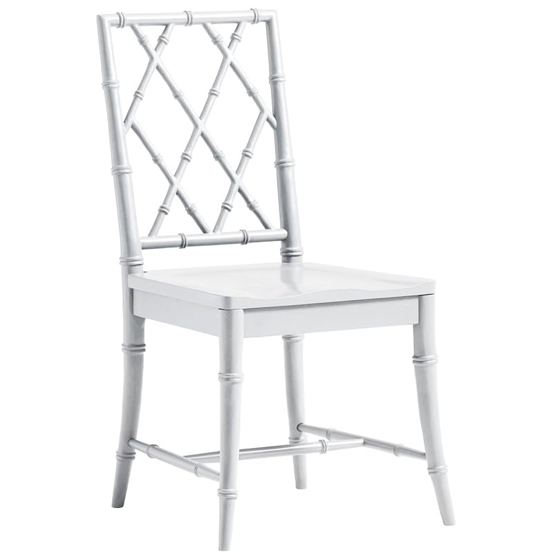 Universal Furniture X-Back Wood Dining Chair Set of Two in White Finish